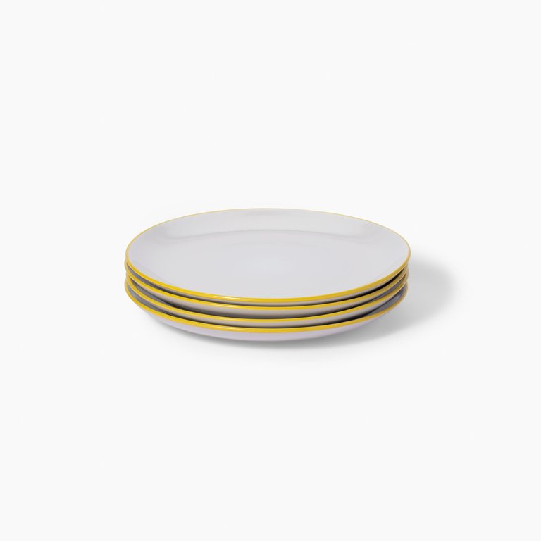 Small Plate - Set of 4 - Yellow