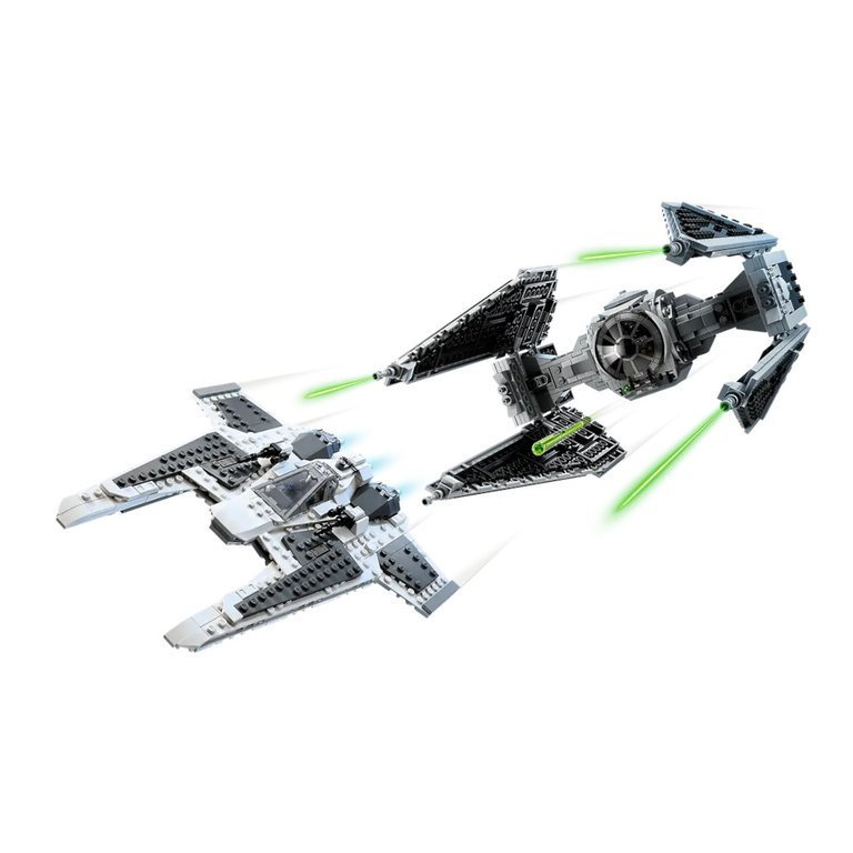 Star Wars Mandalorian Fang Fighter vs. TIE Interceptor