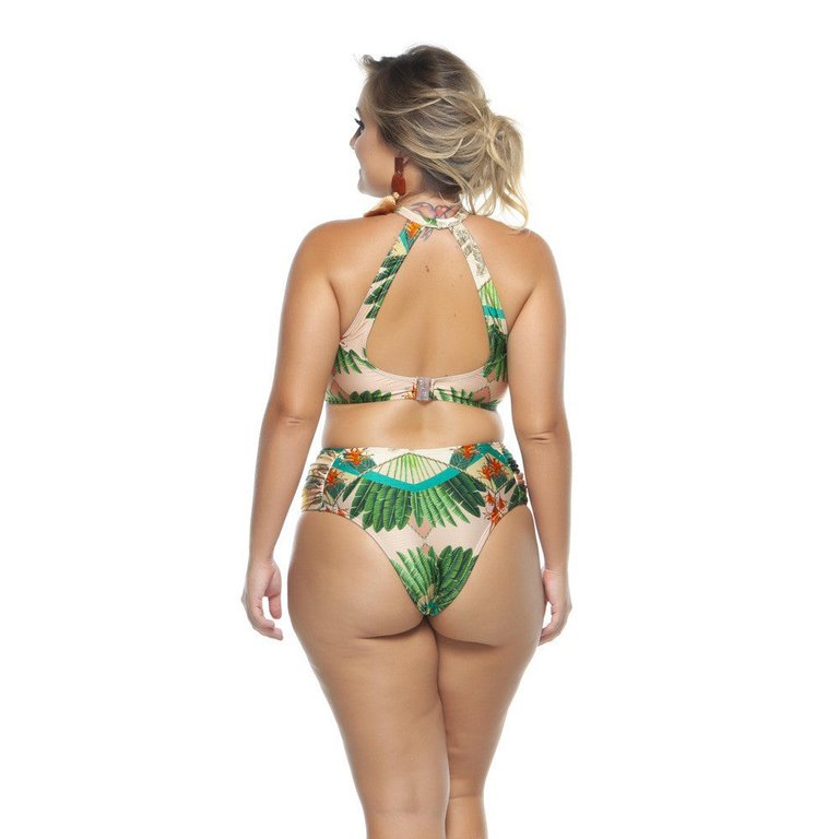 Draped Side Bikini Bottom New For Woman