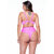Hot Pant Style Bikini Panties - Textured Pink