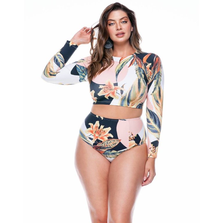 Long Sleeve Crop Top - Buzios - Buzios