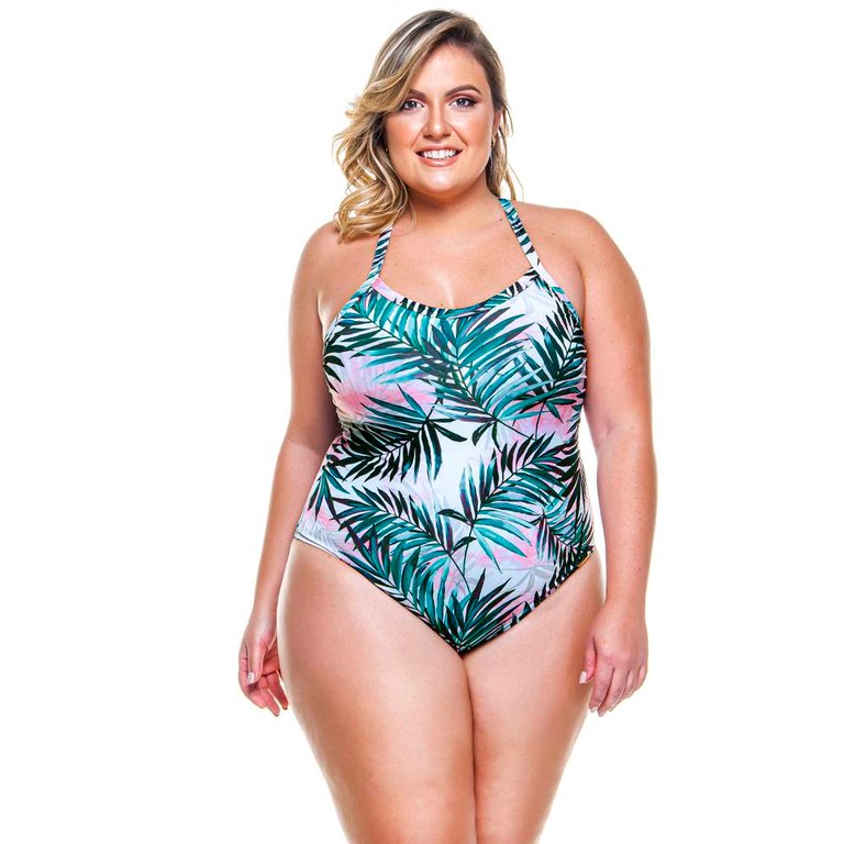 Padded Swimsuit and Crossed Back for Woman - Romance