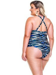 Padded Swimsuit And Crossed Back for Woman