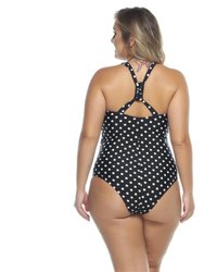 Padded Swimsuit With Crisscross Detailing In The Neckline