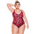 Plus Size Non-Padded Wired Swimsuit in Savana Print - Savanna