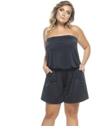 Strapless Jumpsuit - Black