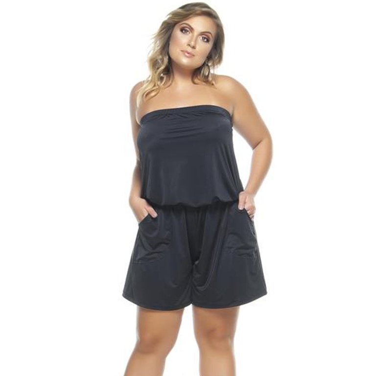 Strapless Jumpsuit - Black