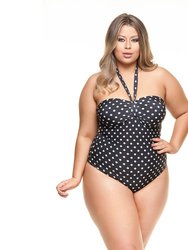 Strapless Swimsuit With New Padded Cup - Black