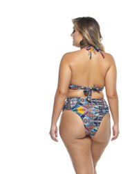 Swim Bottom With Drapped On The Sides For Woman