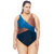 Swimsuit With Cross-Over Detail At The Bust - Multicolor