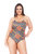 Swimsuit With Padded Cups And Tie Back Closure - Pink