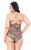 Swimsuit With Padded Cups And Tie Back Closure