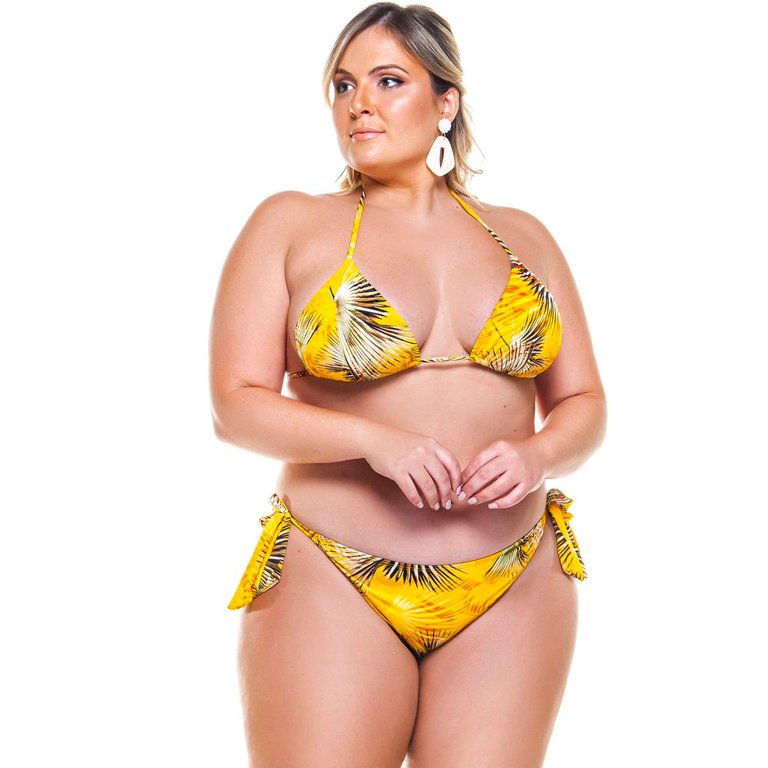 Tied Up Swim Bottom Bikini - Yellow Buriti - Yellow Buriti