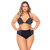 Two Colored High Waisted Bikini Bottom - Black & Dolt