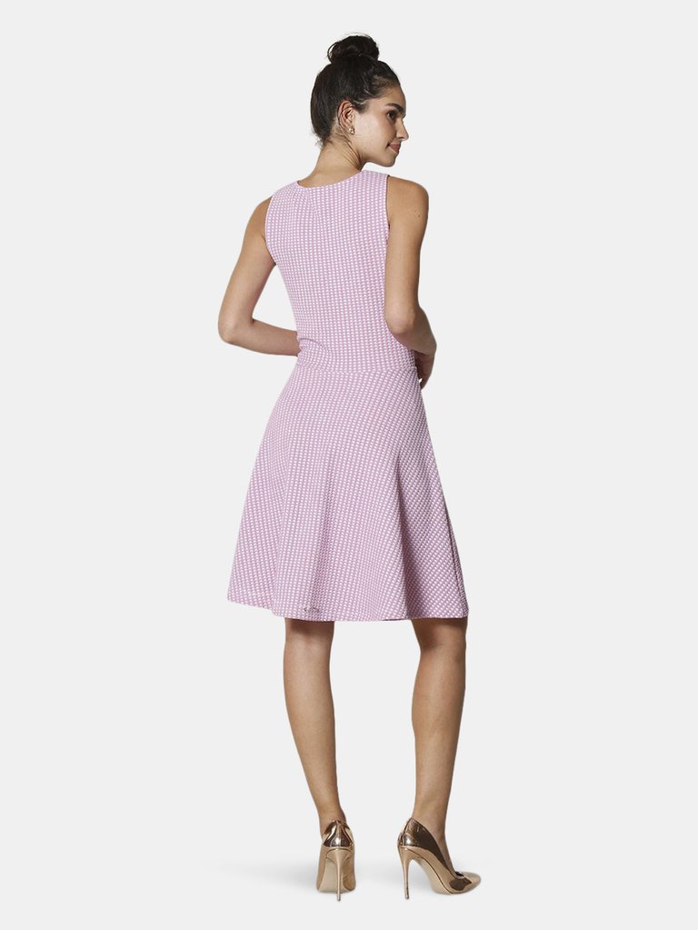 Ava A-Line Dress in Picnic Gingham Pink