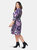 Banded Perfect Wrap Dress in Retro Floral (Curve)