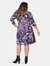 Banded Perfect Wrap Dress in Retro Floral (Curve)