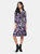 Banded Perfect Wrap Dress in Retro Floral