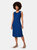 Hilary Dress in Rib Knit Blue - Rib Knit Blue