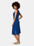 Hilary Dress in Rib Knit Blue