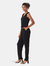 Kennedy Jumpsuit in Tonal Cheetah Black