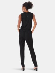 Kennedy Jumpsuit in Tonal Cheetah Black