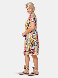 Maci Dress in Paradise Pop (Curve)