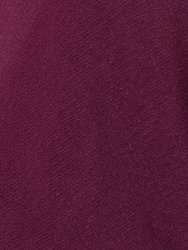 Michaela Jumpsuit in Textured Crepe Dark Purple