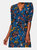 Perfect Wrap Dress in Tulips Poseidon (Petite)