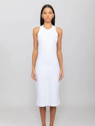 Kelly Racerback Midi Dress - White