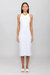 Kelly Racerback Midi Dress - White