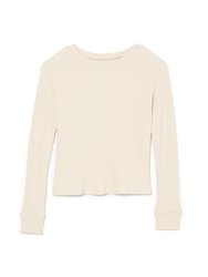 Bergen Rib Pullover Top - Ecru