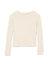 Bergen Rib Pullover Top - Ecru