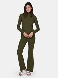 Marseille Eco Turtleneck Top - Moss