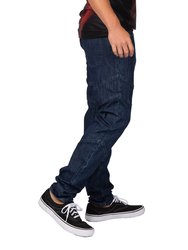 Men's Curve Leg Slim Taper Moto Jeans Cut & Sewed Detail