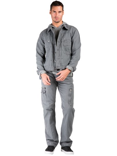 Level 7 Men's Heavy Washed Canvas Trucker Jacket product