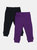 Baby Boho Crawling Pants & Legging Set - Dark-Purple