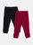 Baby Boho Crawling Pants & Legging Set - Maroon