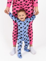 Baby Footed Blue Bunny Pajamas