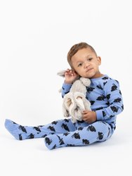 Baby Footed Blue Bunny Pajamas