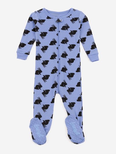 Leveret Baby Footed Blue Bunny Pajamas product