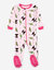 Baby Footed Dinosaur Pajamas - Dinosaur Volcano Pink