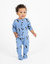 Baby Footed Fleece Animal Pajamas - Penguin-Light-Blue
