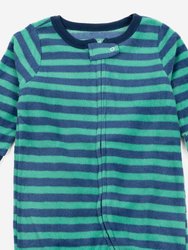 Baby Footed Fleece Striped Pajamas