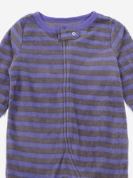 Baby Footed Fleece Striped Pajamas