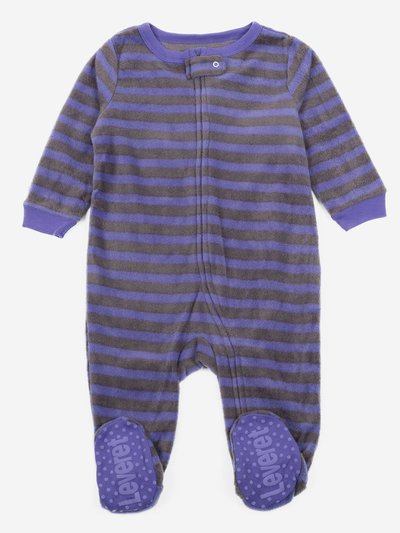 Leveret Baby Footed Fleece Striped Pajamas product
