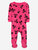 Baby Footed Halloween Pajamas - Hot-Pink-Skull