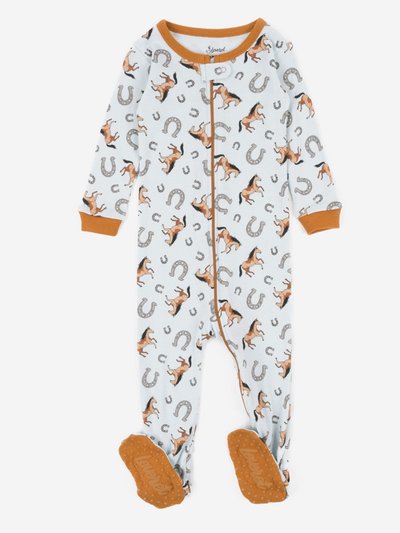 Leveret Baby Footed Horse & Unicorn Pajamas product