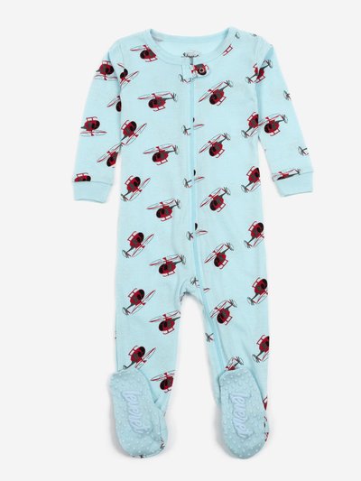 Leveret Baby Footed Vehicle Pajamas product