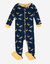 Baby Footed Wild Animals Pajamas - Wolf Navy